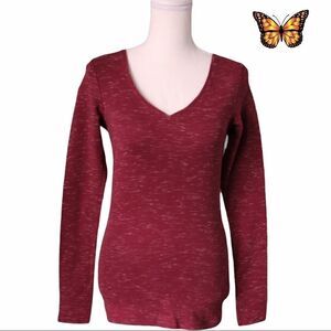 Denver Hayes Long Sleeve V-Neck Top Size Extra Small